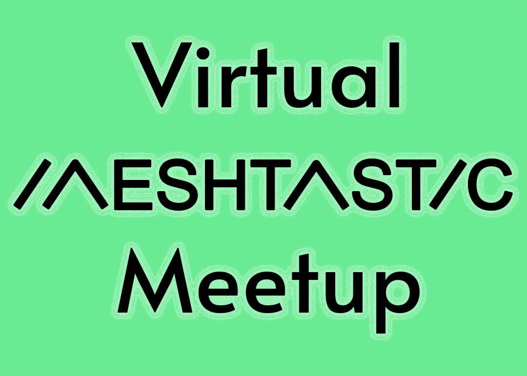 The words "Virtual Meshtastic Meetup" in black on a green background