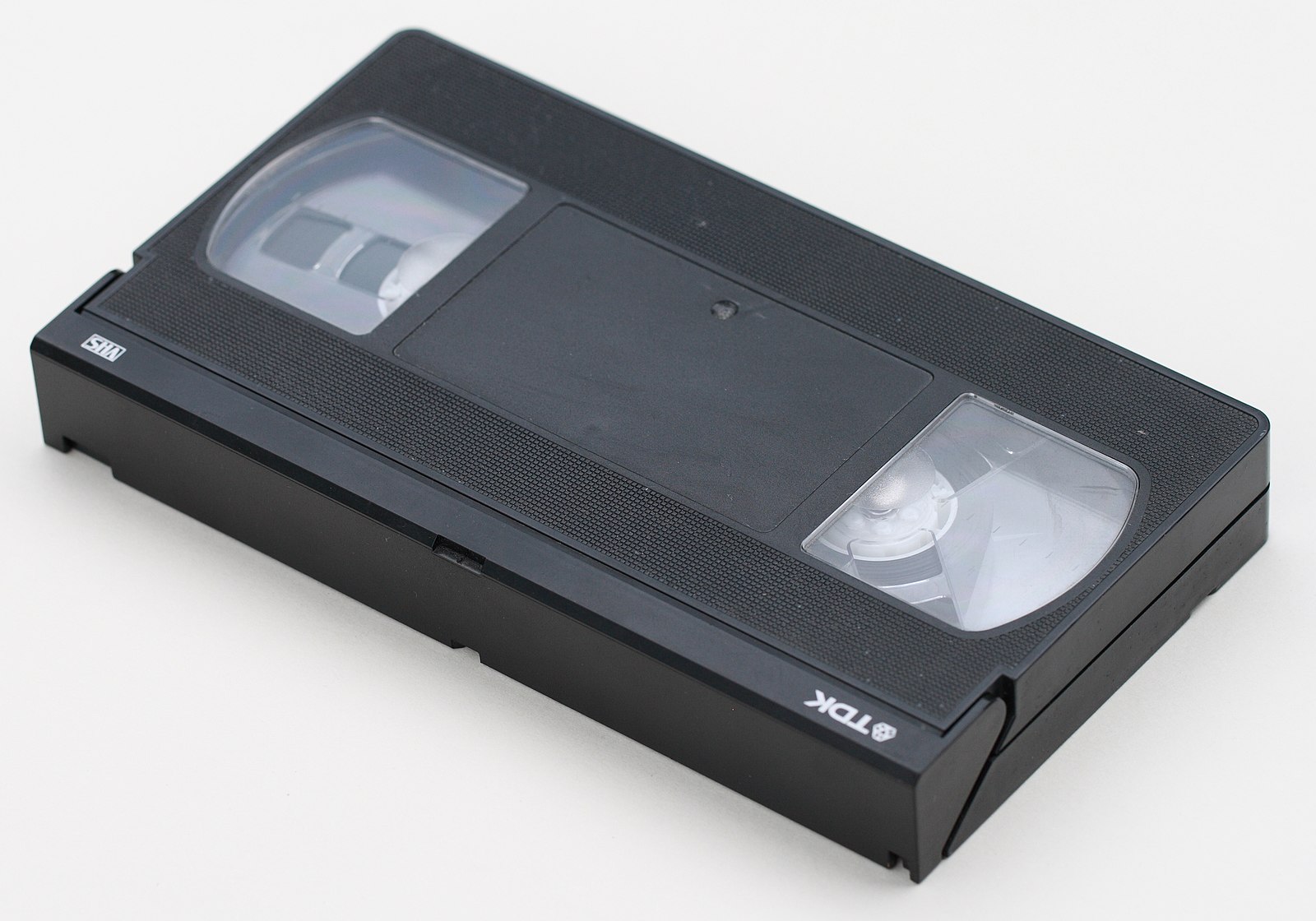 A photo of a VHS videocassette tape from Wikipedia